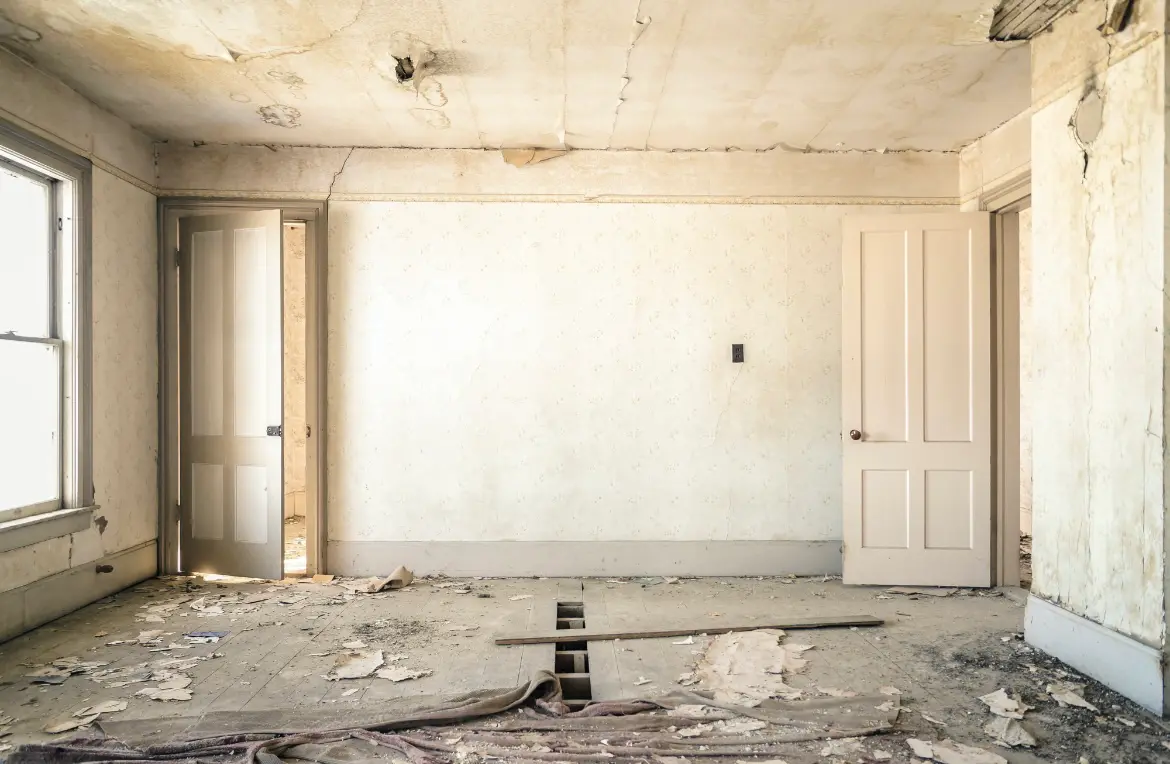 Waste disposal crew managing a cleanout project in Oil City