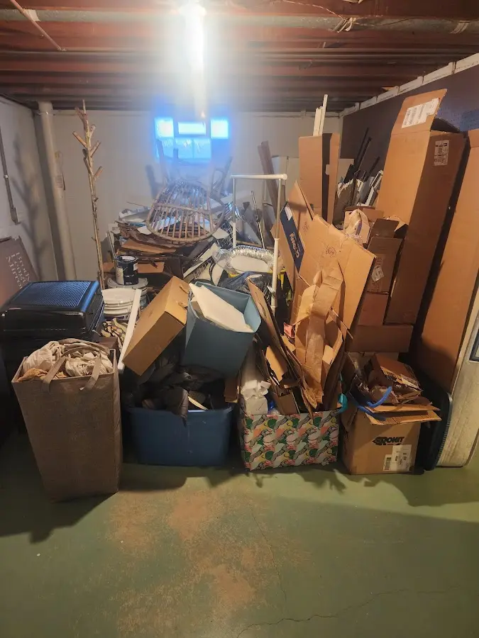 Roll-off dumpster container at job site for Yard Waste Dumpster Rental in Oil City